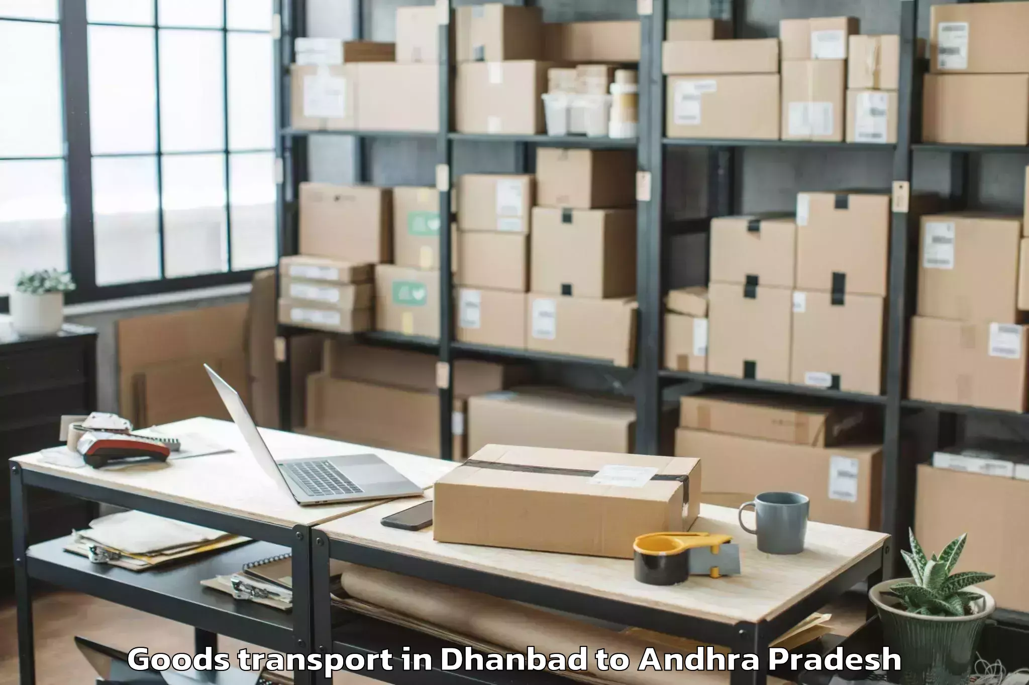 Easy Dhanbad to Khajipet Goods Transport Booking